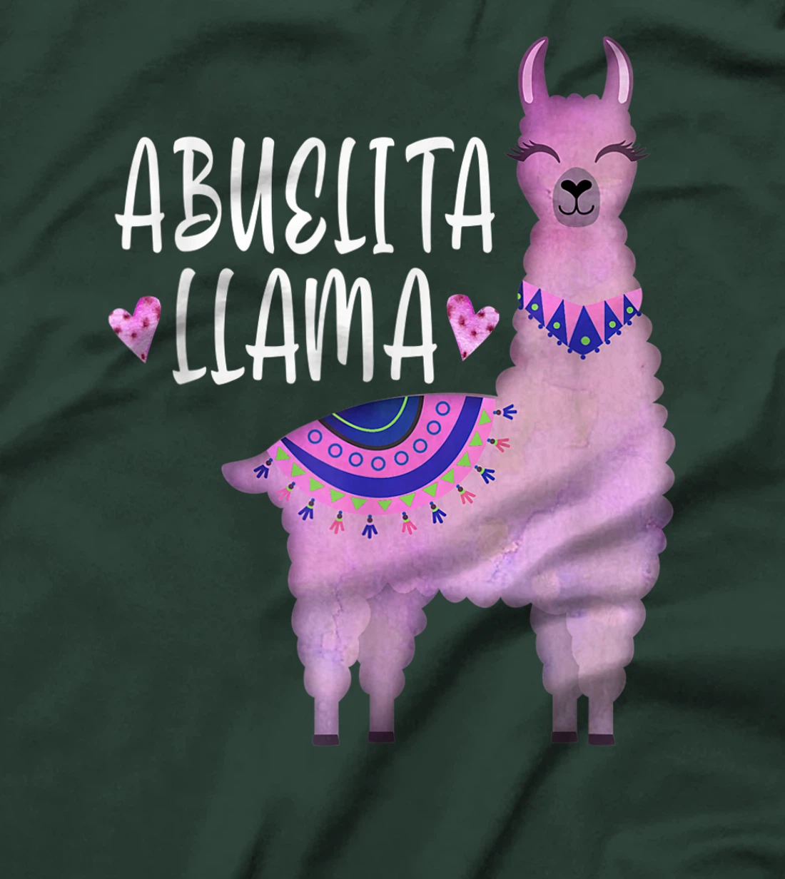 Abuelita Llama Spanish Granny Grandma Funny Llama Lover T-Shirt