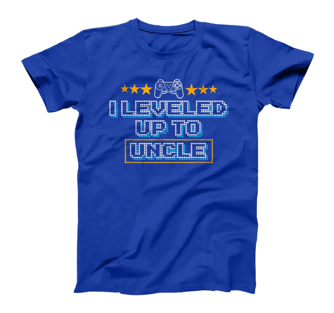 Funny I Leveled Up To Uncle Gift | Cute Video Gamer Men Boys T-Shirt