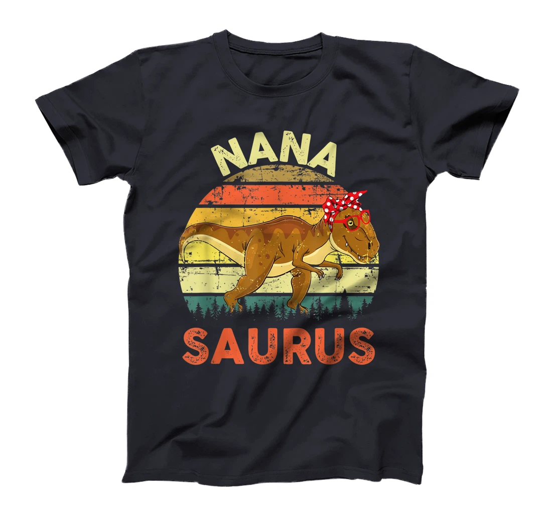 Nanasaurus Dinosaur Shirt Nana Saurus Family Matching T-Shirt