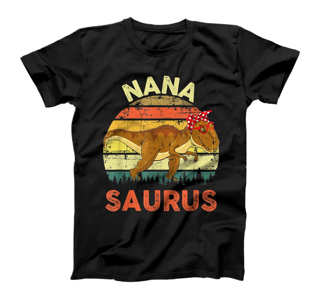 Nanasaurus Dinosaur Shirt Nana Saurus Family Matching T-Shirt
