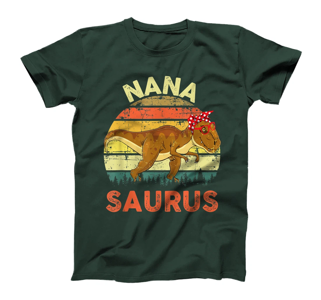 Nanasaurus Dinosaur Shirt Nana Saurus Family Matching T-Shirt