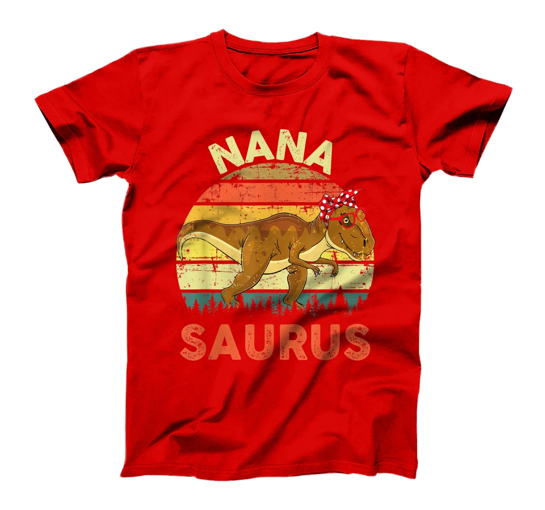 Nanasaurus Dinosaur Shirt Nana Saurus Family Matching T-Shirt
