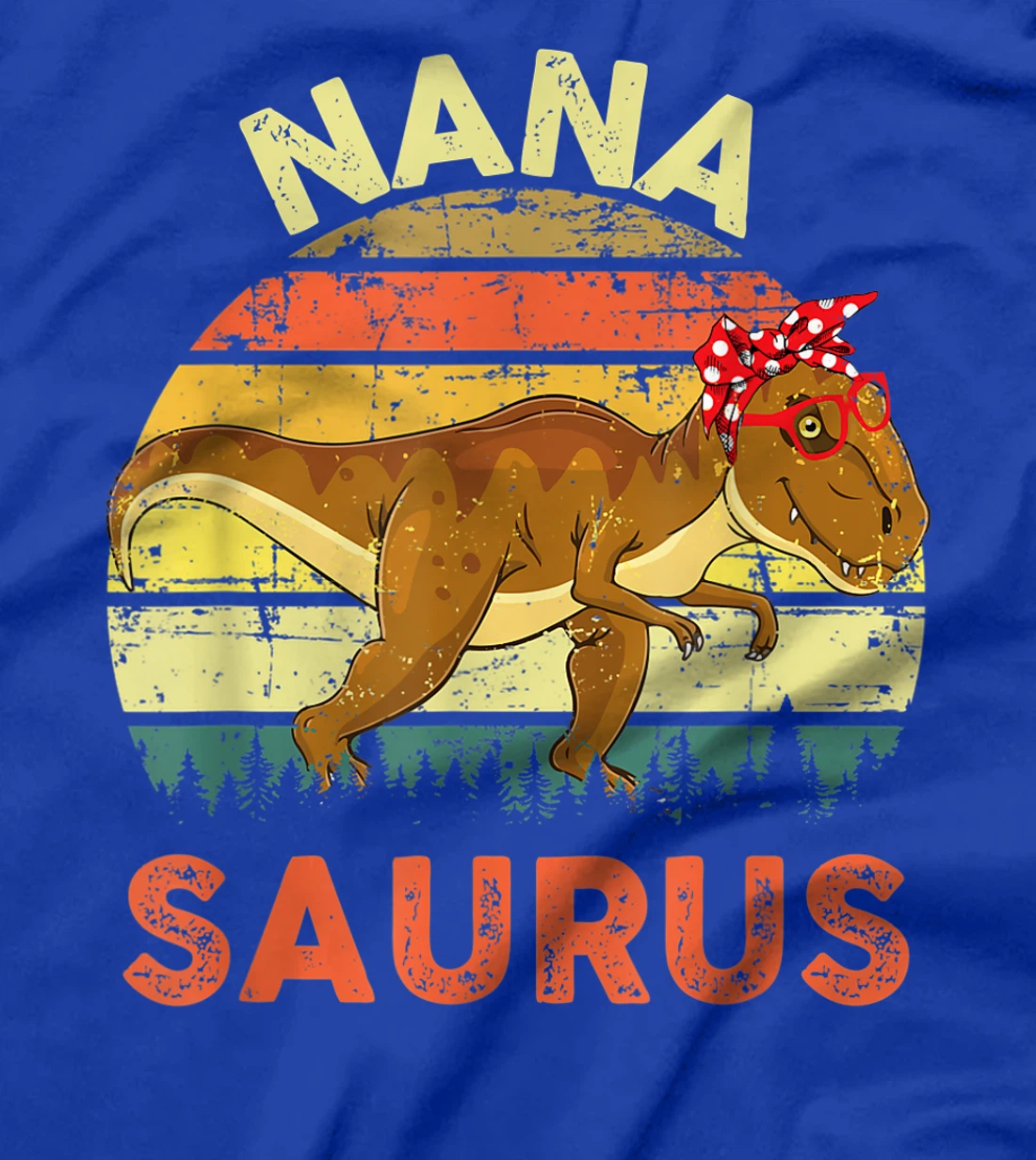 Nanasaurus Dinosaur Shirt Nana Saurus Family Matching T-Shirt
