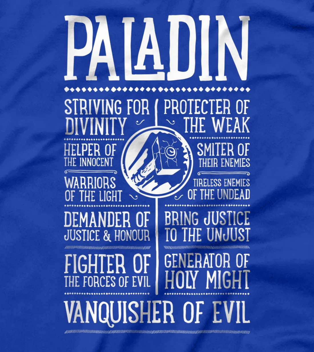 WoW Paladin Role Playing Gamer T-Shirt