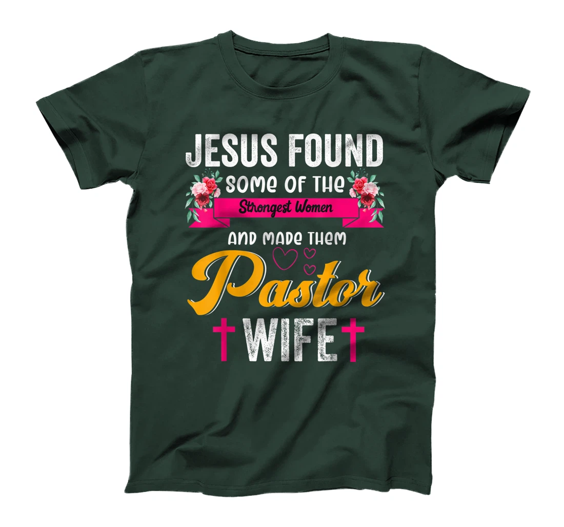 Pastor Wife Appreciation Gift Proud Christian Church Jesus T-Shirt