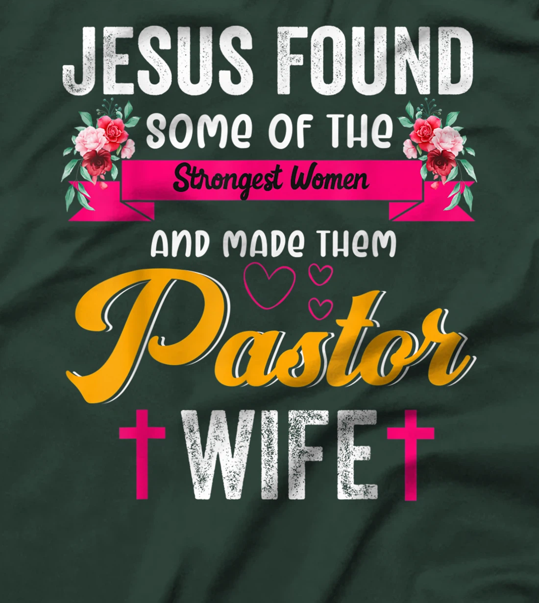 Pastor Wife Appreciation Gift Proud Christian Church Jesus T-Shirt