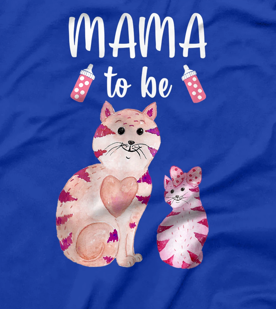 Mama To Be Cat Baby Shower For Girl T-Shirt