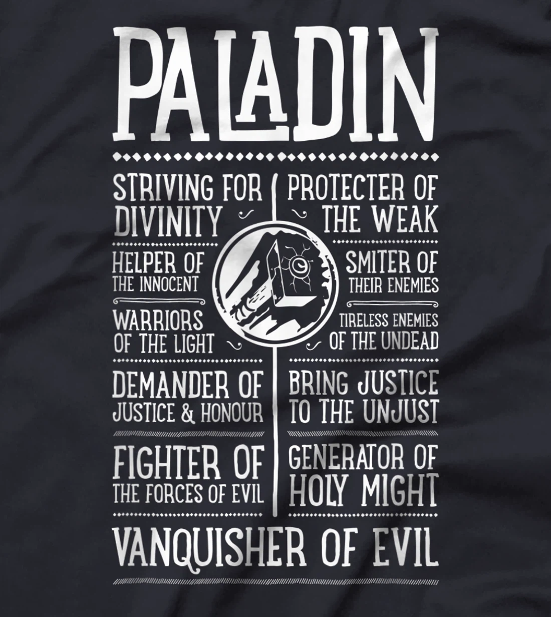 WoW Paladin Role Playing Gamer T-Shirt