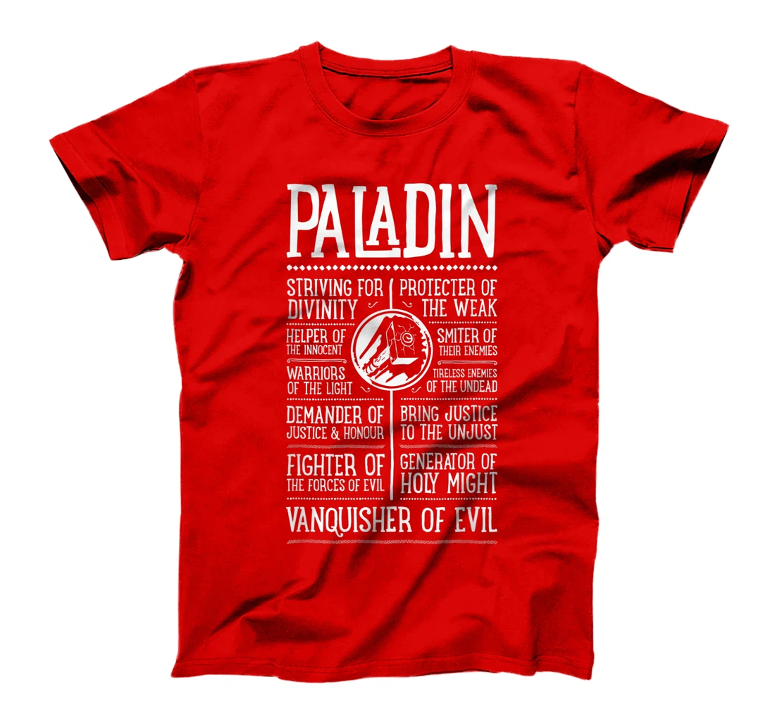WoW Paladin Role Playing Gamer T-Shirt