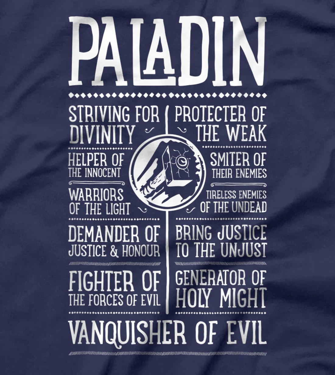 WoW Paladin Role Playing Gamer T-Shirt