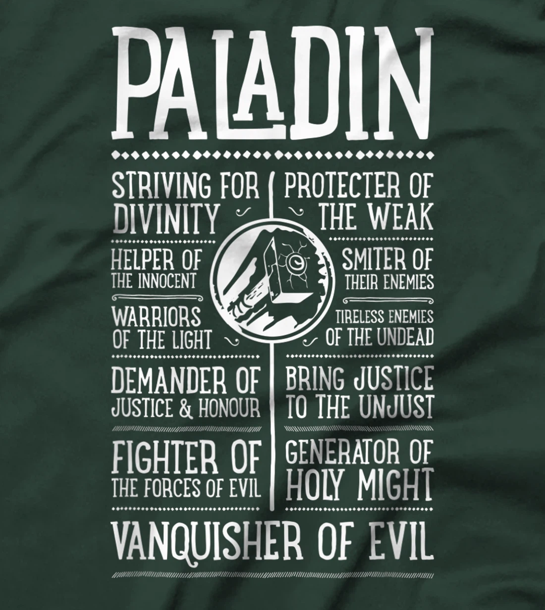 WoW Paladin Role Playing Gamer T-Shirt