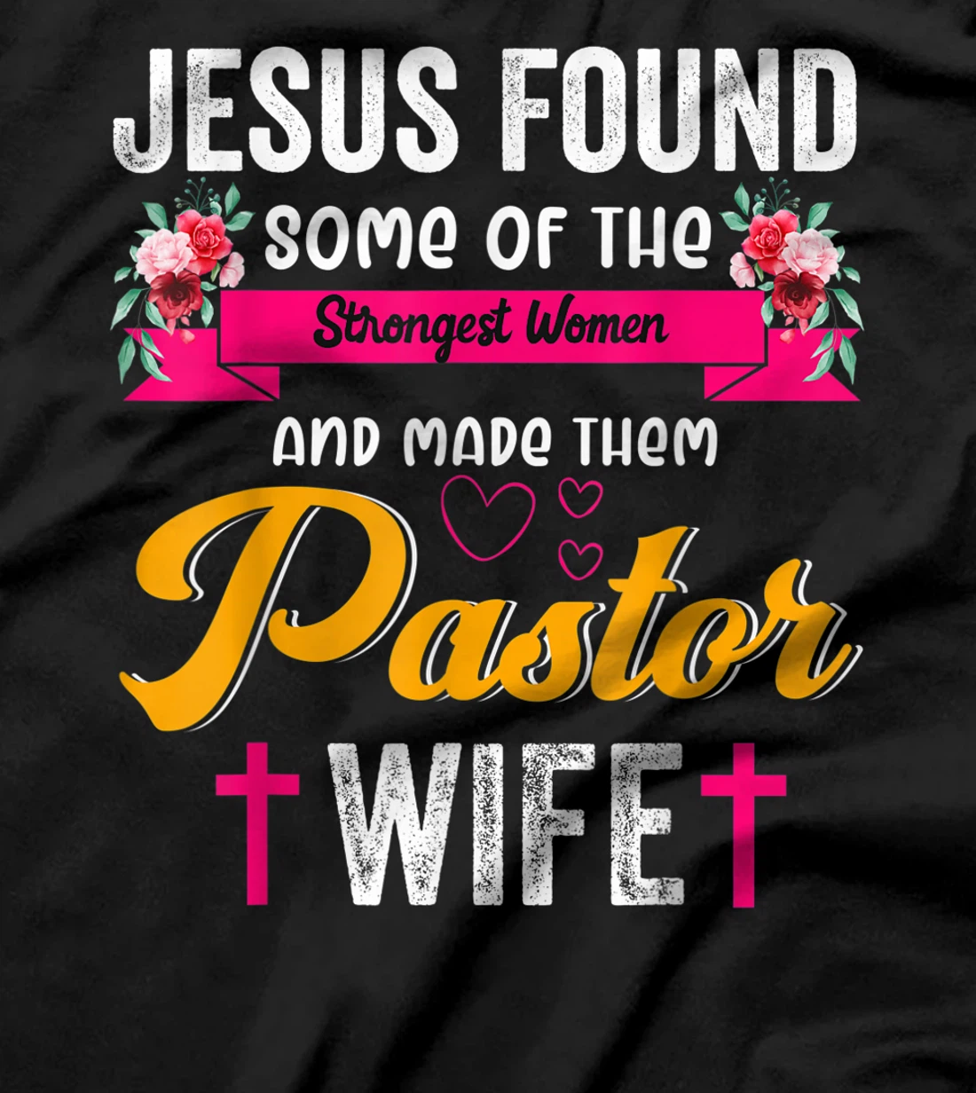 Pastor Wife Appreciation Gift Proud Christian Church Jesus T-Shirt