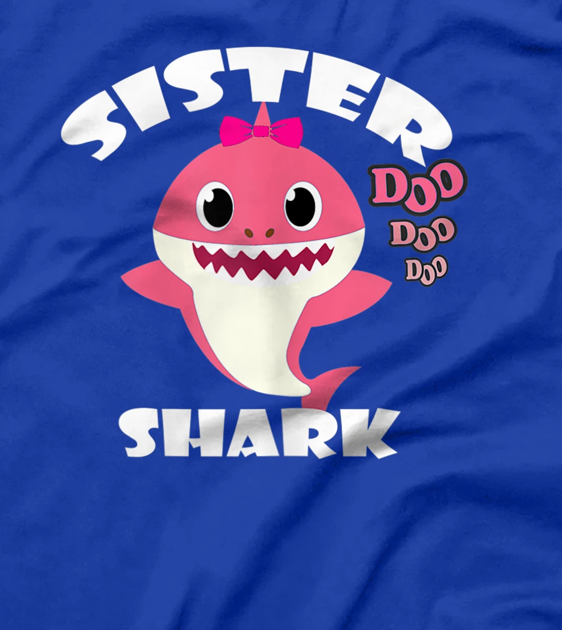 Womens Sister Shark Shirt Cute Shark Baby Design Family Set Gift T-Shirt