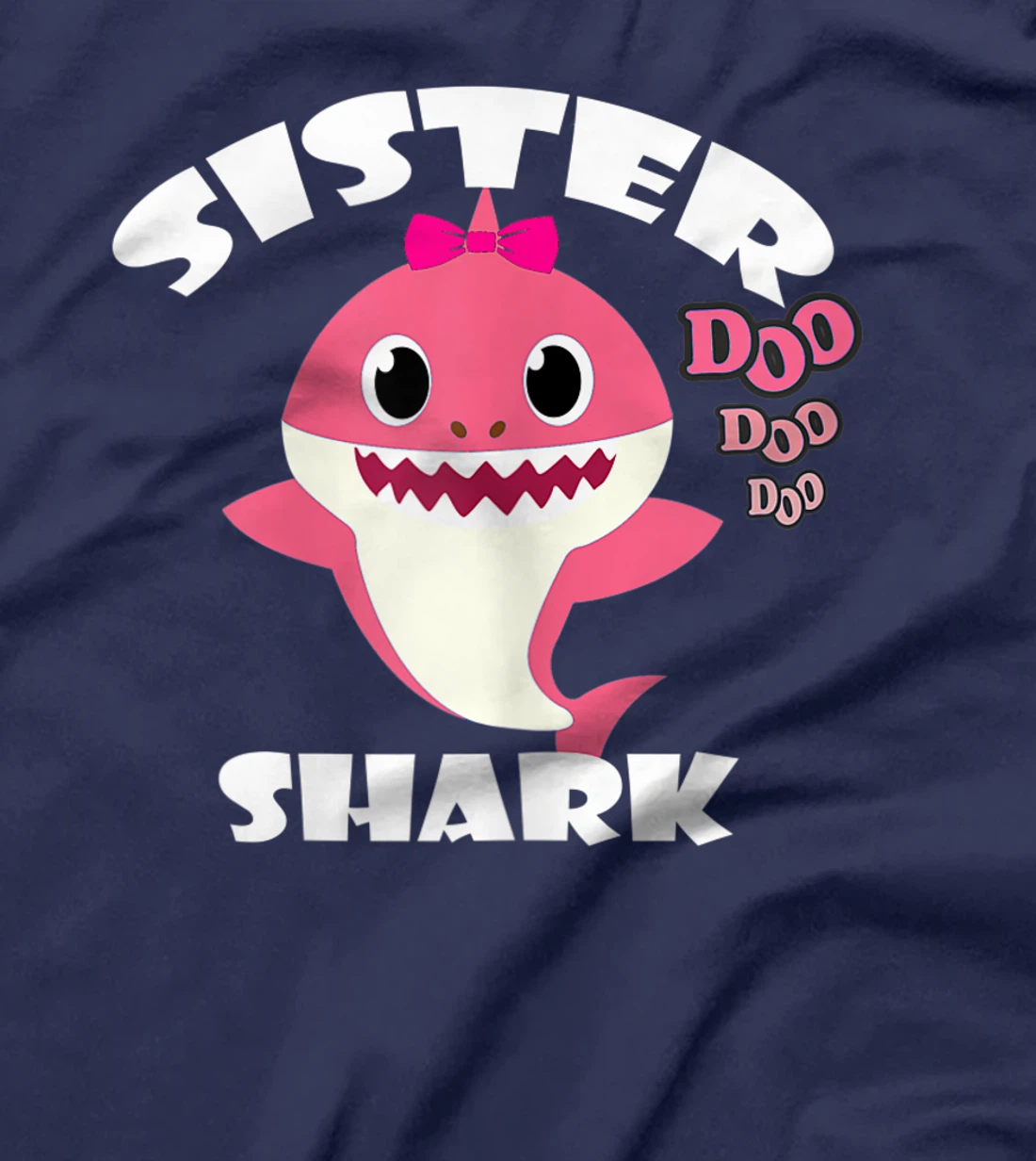 Womens Sister Shark Shirt Cute Shark Baby Design Family Set Gift T-Shirt