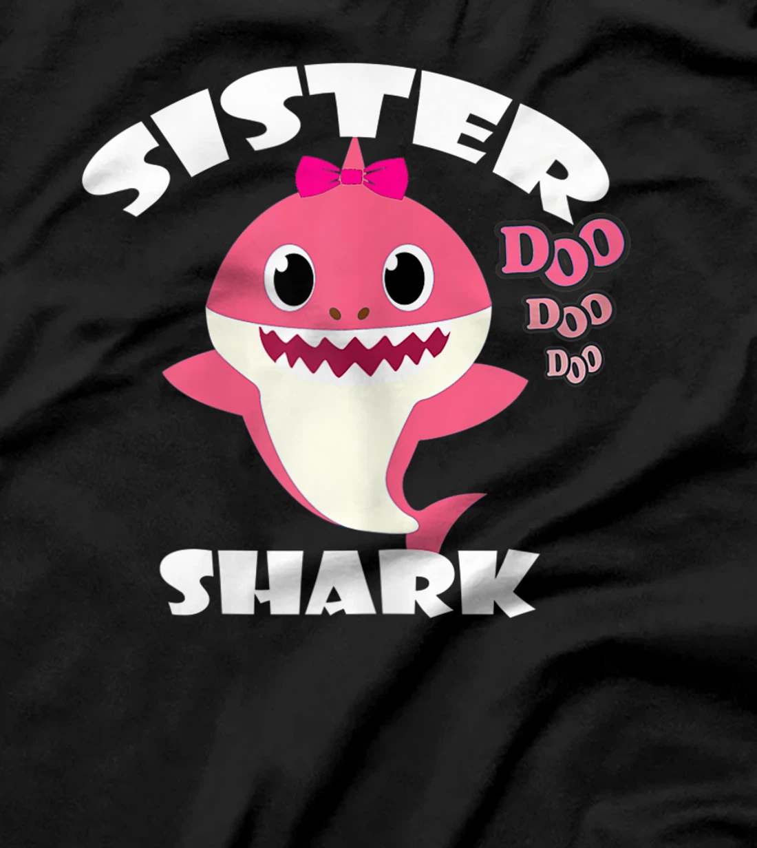 Womens Sister Shark Shirt Cute Shark Baby Design Family Set Gift T-Shirt