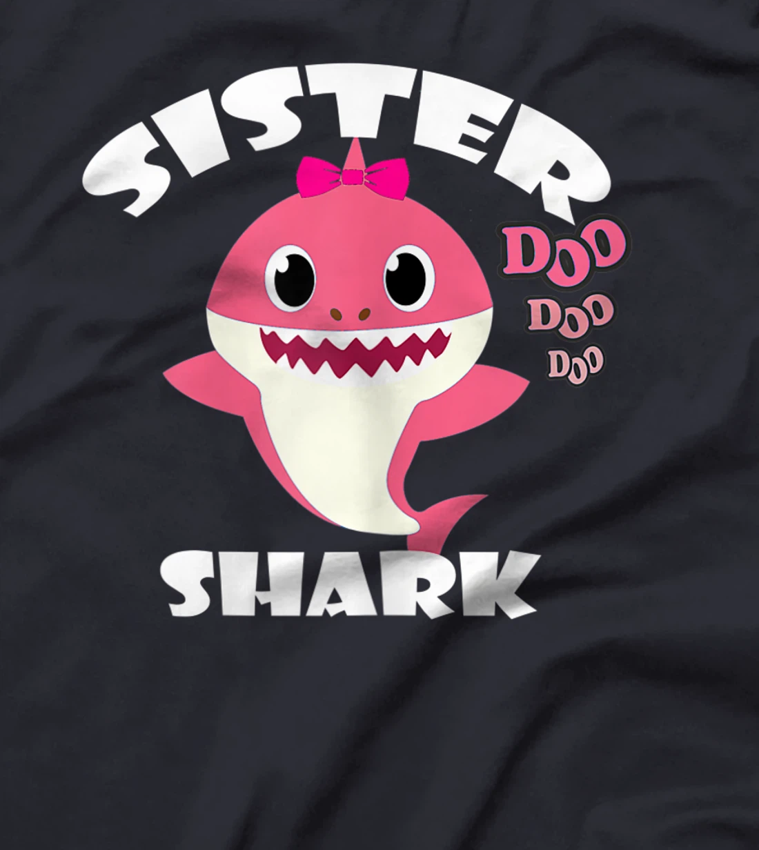 Womens Sister Shark Shirt Cute Shark Baby Design Family Set Gift T-Shirt