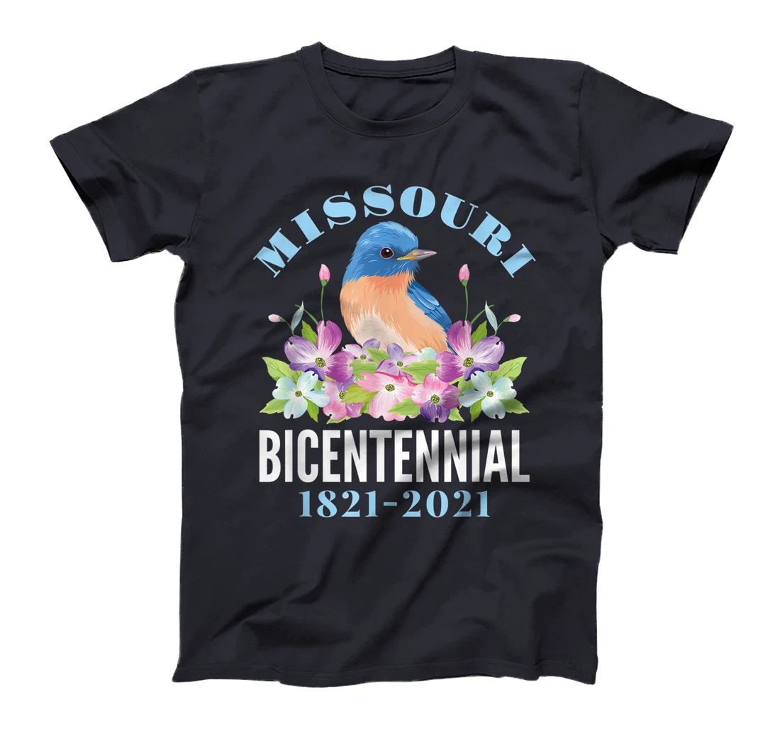 Missouri Bicentennial 2021 200 Anniversary Bluebird Dogwood T-Shirt