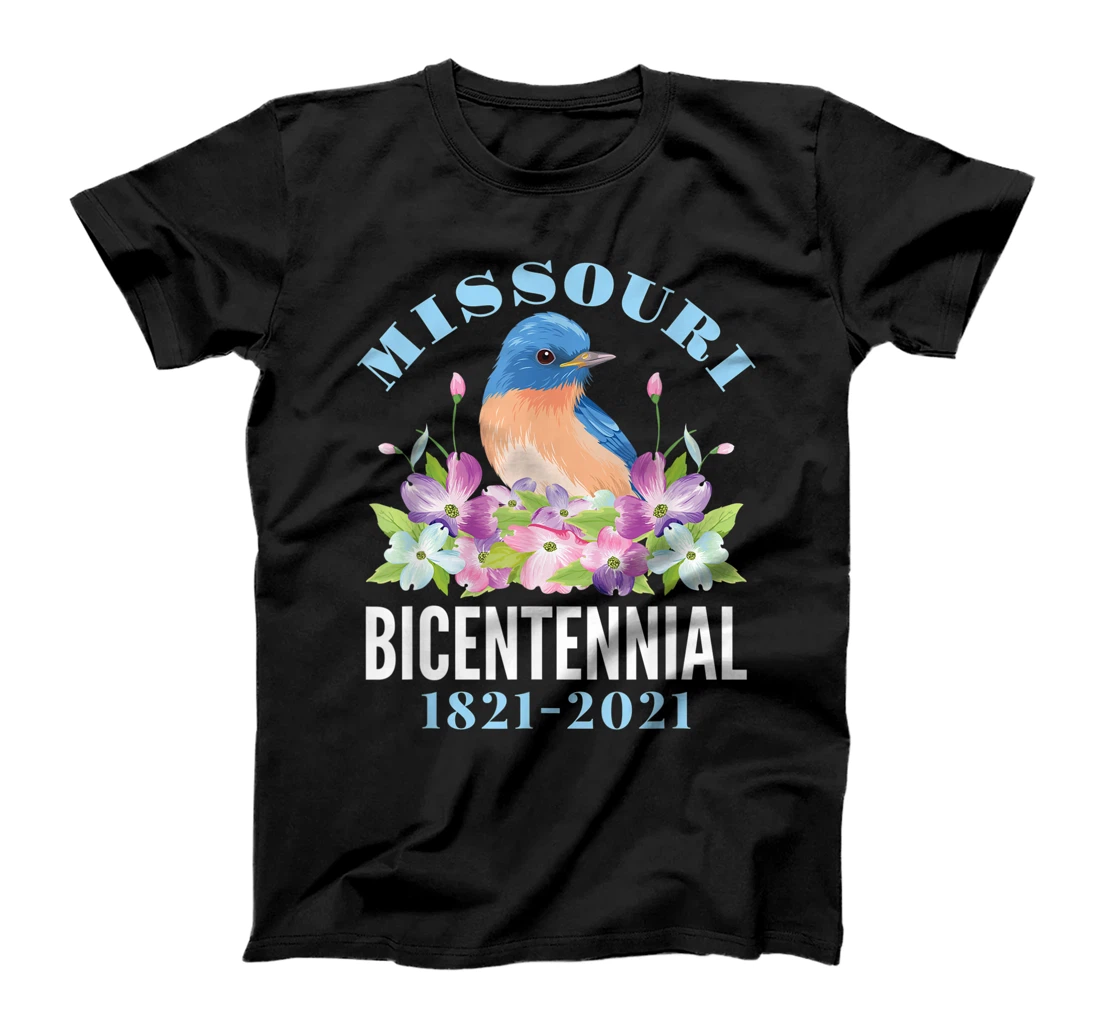 Missouri Bicentennial 2021 200 Anniversary Bluebird Dogwood T-Shirt
