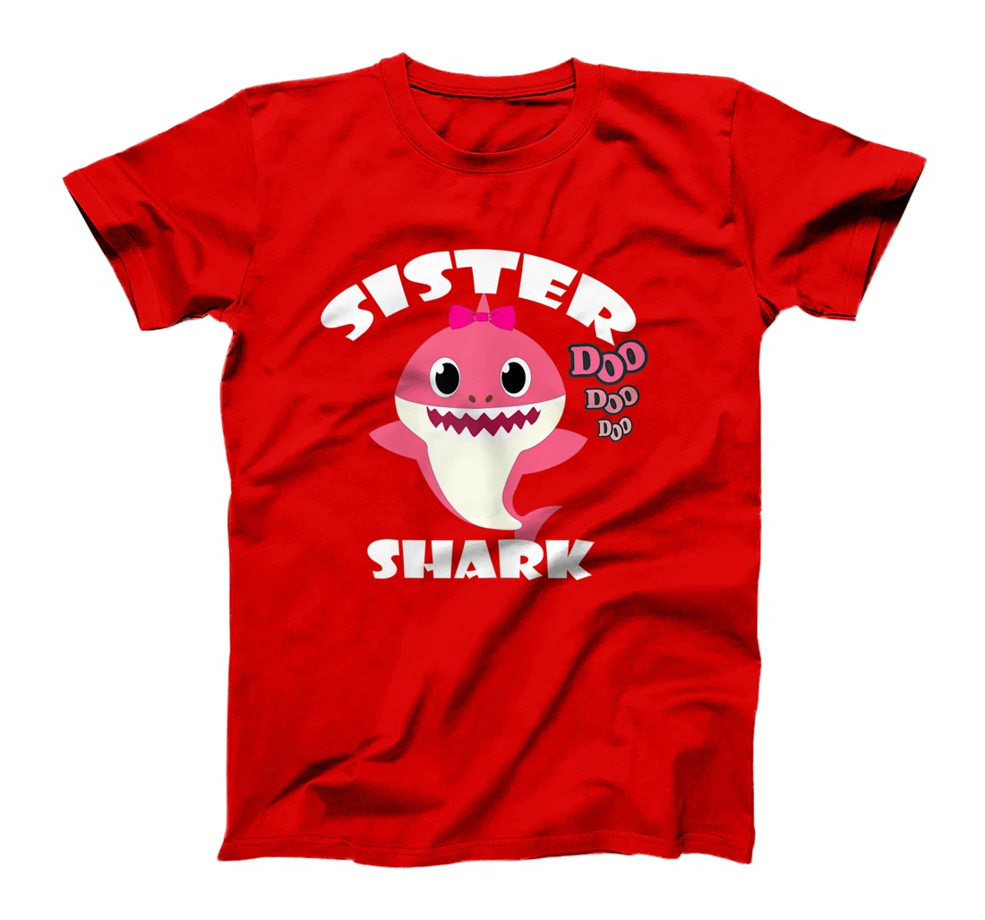 Womens Sister Shark Shirt Cute Shark Baby Design Family Set Gift T-Shirt