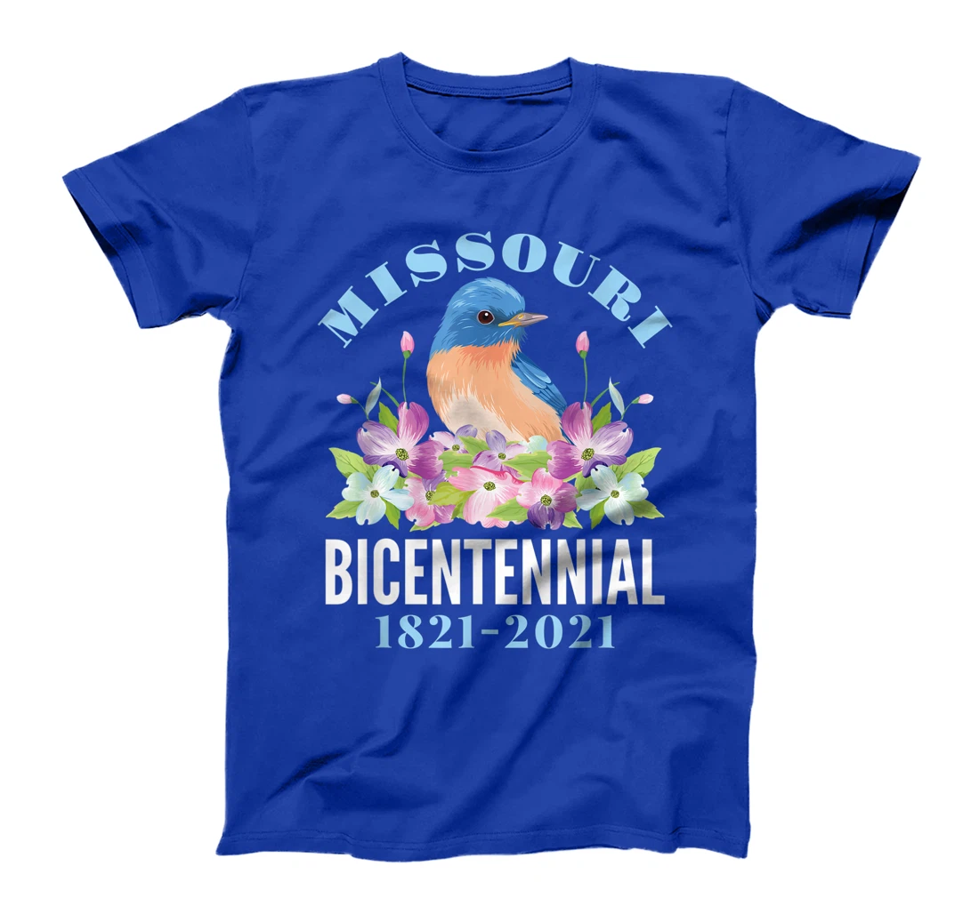 Missouri Bicentennial 2021 200 Anniversary Bluebird Dogwood T-Shirt