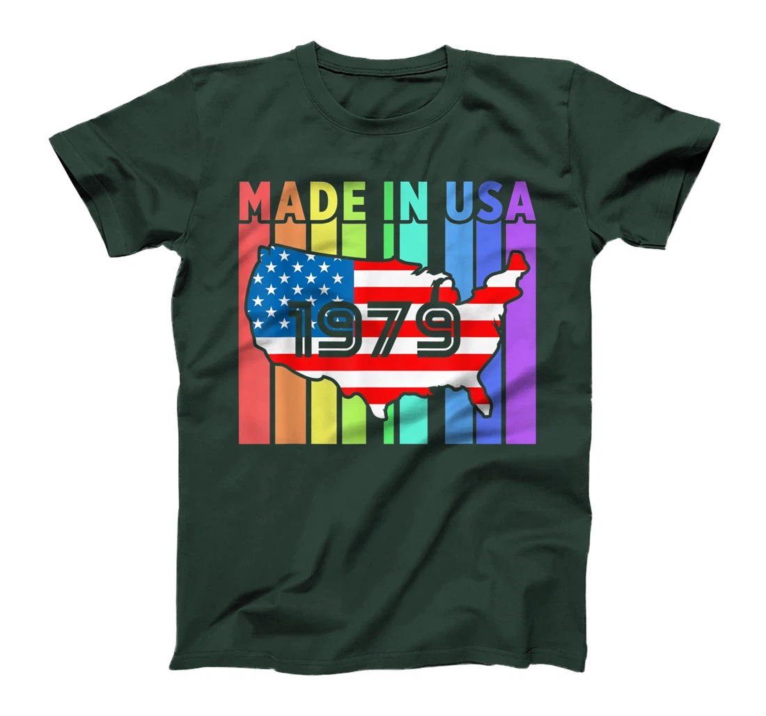 Born In USA Proud American Flag 1979 United States Country T-Shirt