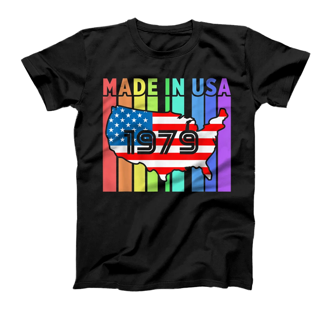 Born In USA Proud American Flag 1979 United States Country T-Shirt