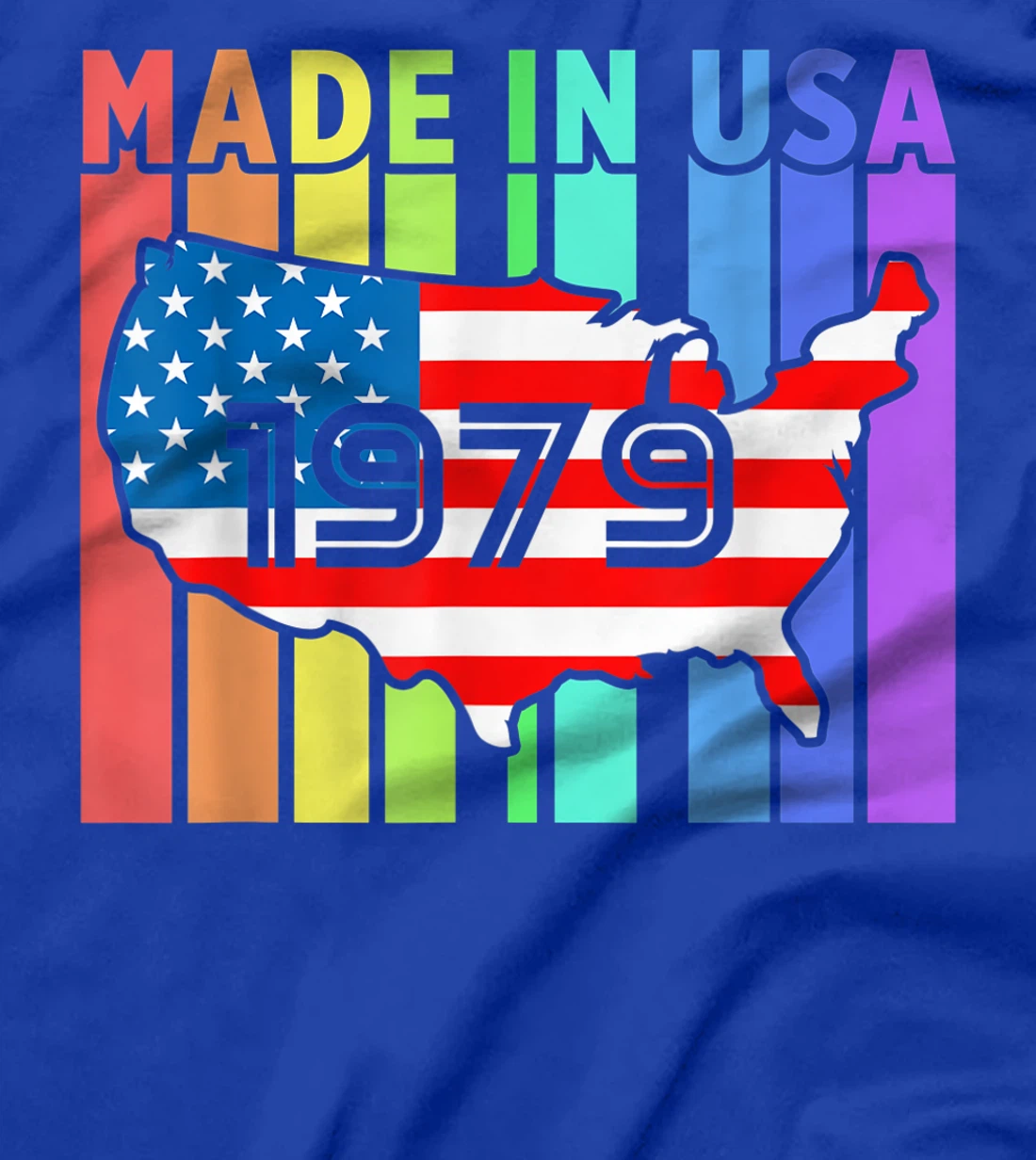 Born In USA Proud American Flag 1979 United States Country T-Shirt