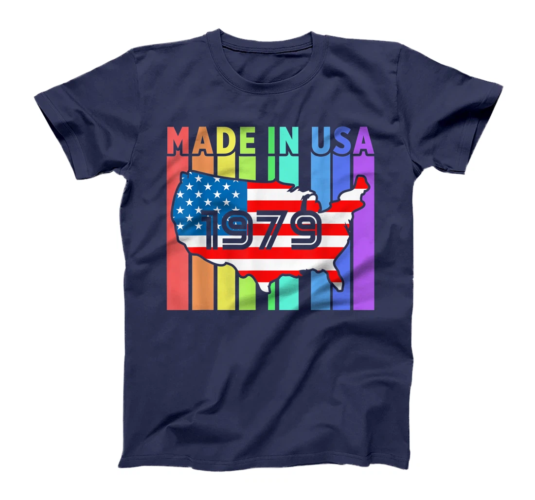 Born In USA Proud American Flag 1979 United States Country T-Shirt