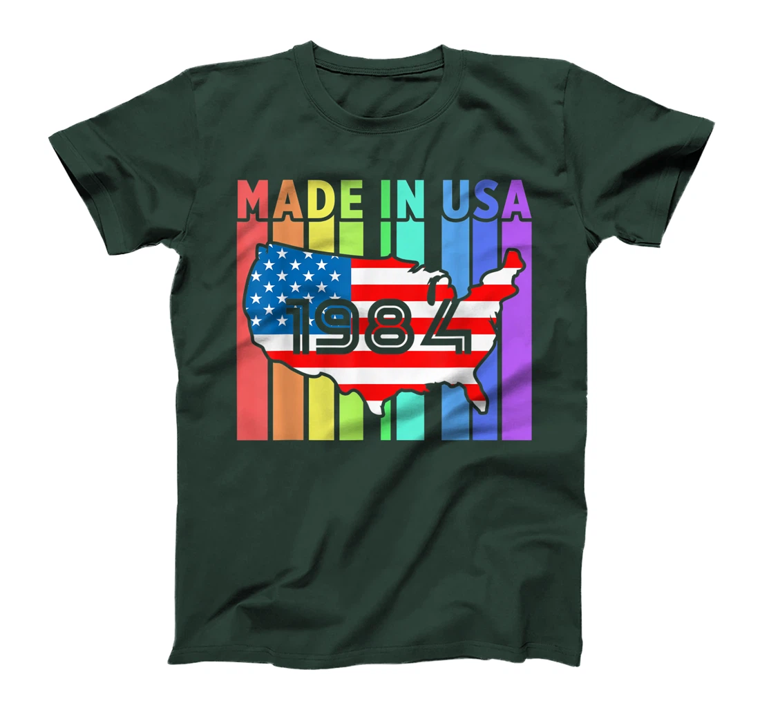 Born In USA Proud American Flag 1984 United States Country T-Shirt