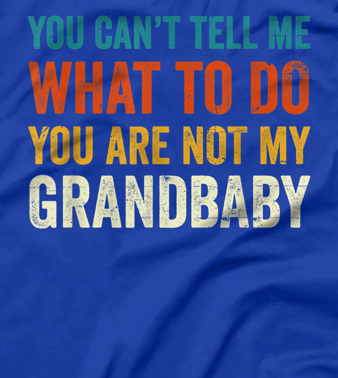 You can't tell me what to do you are not my grandbaby T-Shirt