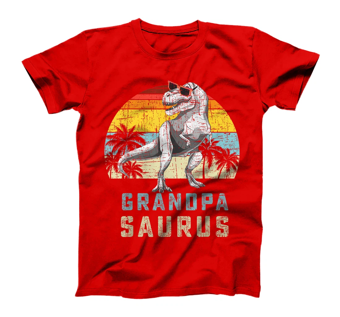 Grandpasaurus Retro Vintage T Rex Grandpa Saurus Mens T-Shirt