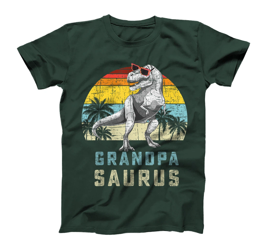 Grandpasaurus Retro Vintage T Rex Grandpa Saurus Mens T-Shirt
