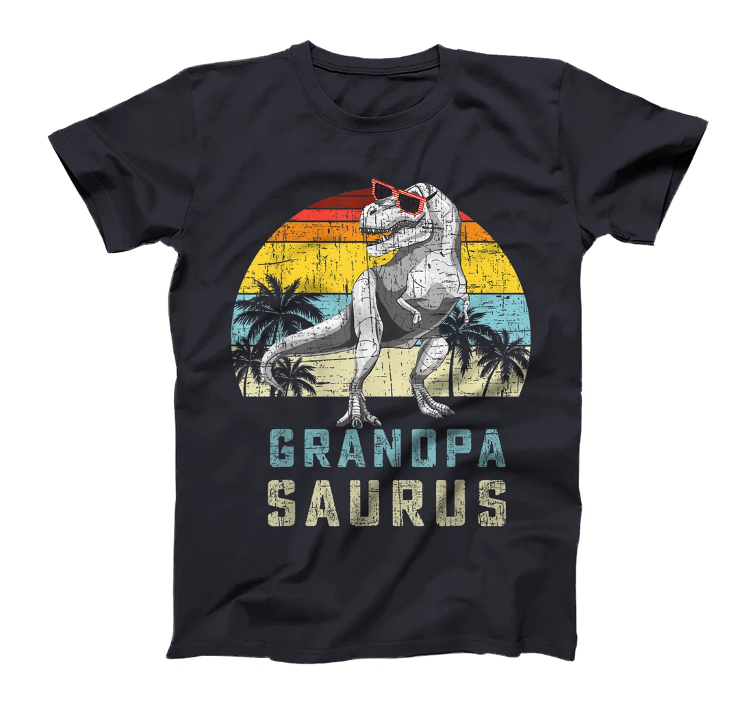 Grandpasaurus Retro Vintage T Rex Grandpa Saurus Mens T-Shirt