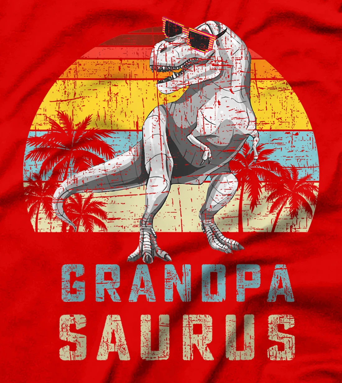 Grandpasaurus Retro Vintage T Rex Grandpa Saurus Mens T-Shirt
