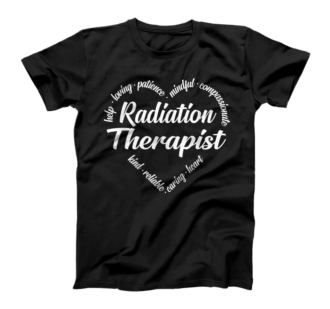 Radiation Therapist Heart Word Cloud T-Shirt