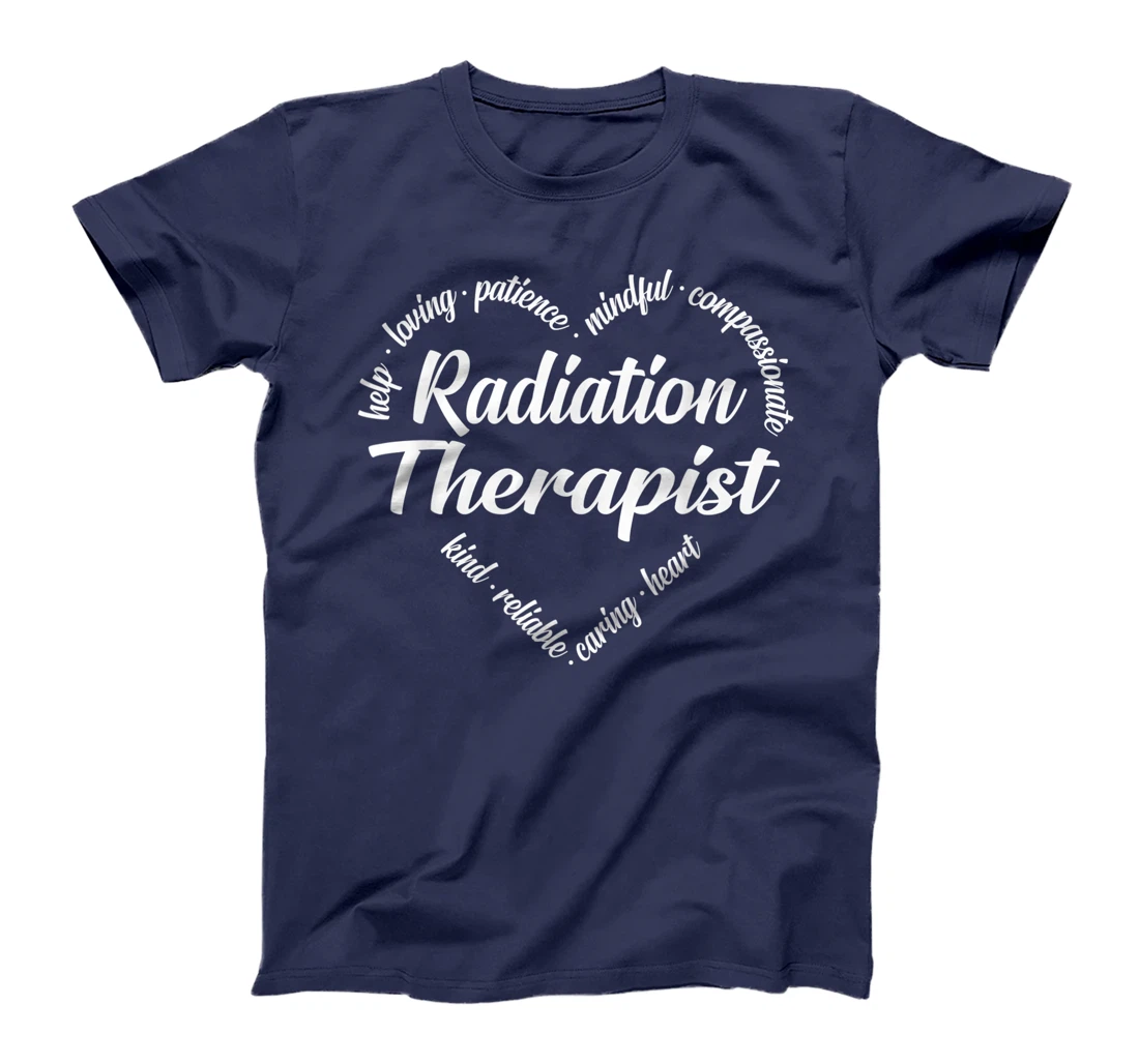 Radiation Therapist Heart Word Cloud T-Shirt