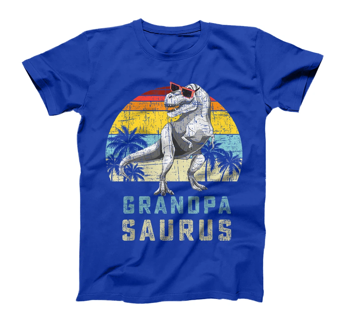 Grandpasaurus Retro Vintage T Rex Grandpa Saurus Mens T-Shirt