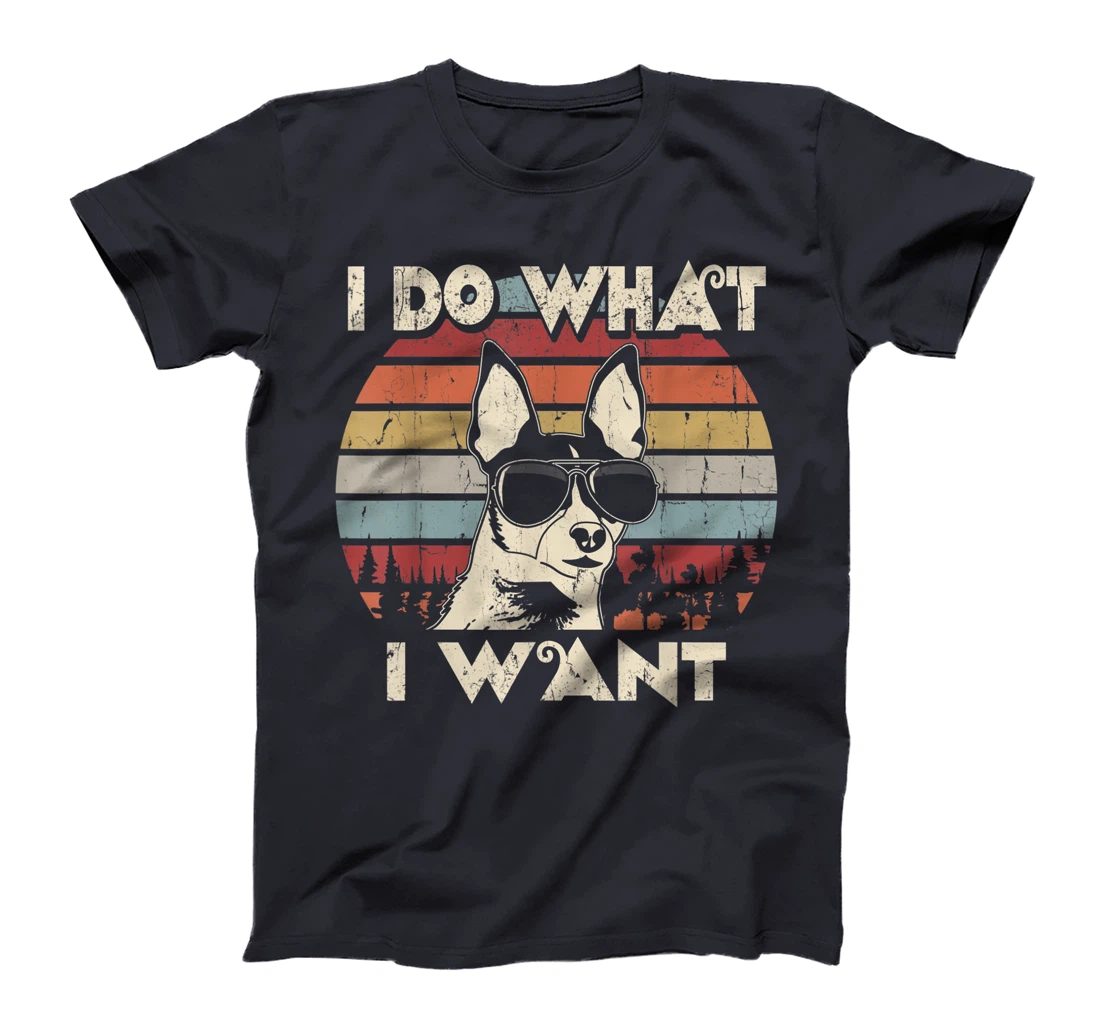 I do what I want funny Toy Fox Terrier Vintage Retro T-Shirt