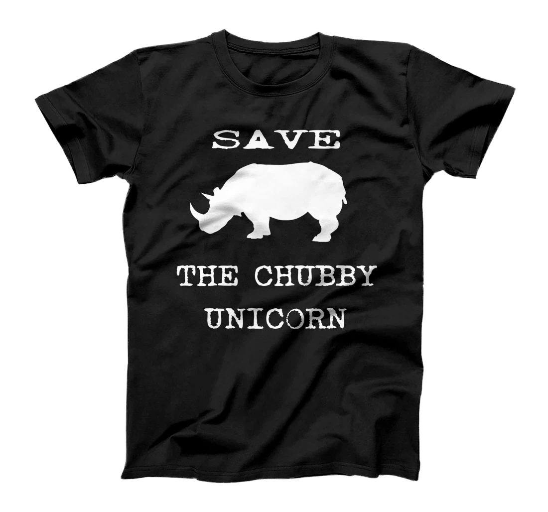 Save The Chubby Unicorn Novelty Graphic Sarcastic Premium T-Shirt