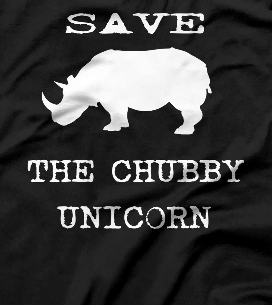Save The Chubby Unicorn Novelty Graphic Sarcastic Premium T-Shirt