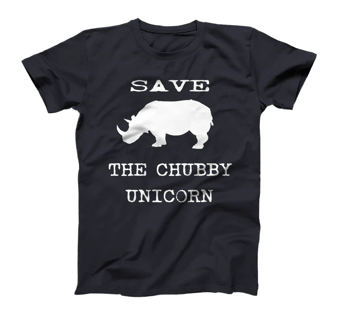 Save The Chubby Unicorn Novelty Graphic Sarcastic Premium T-Shirt