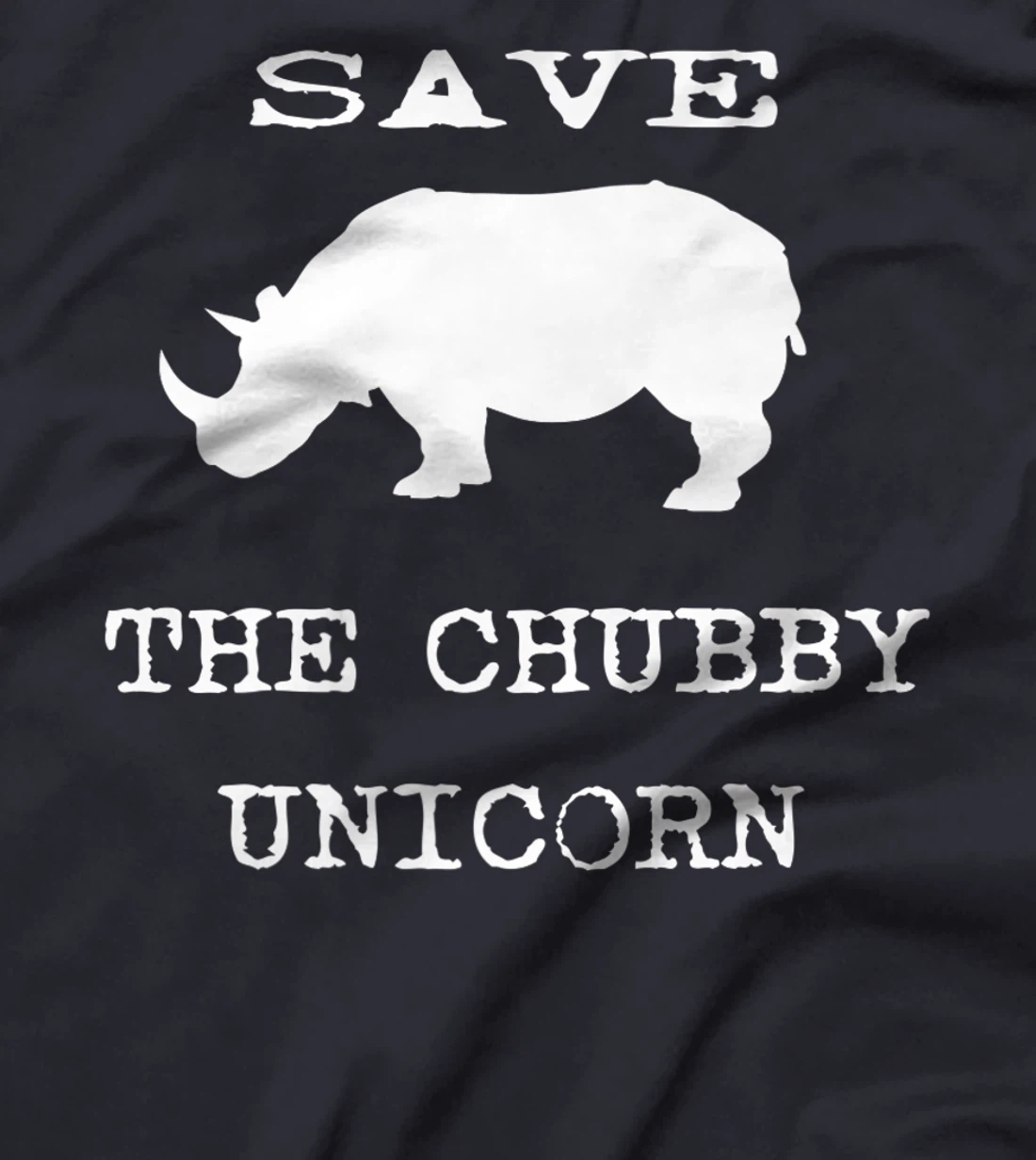 Save The Chubby Unicorn Novelty Graphic Sarcastic Premium T-Shirt