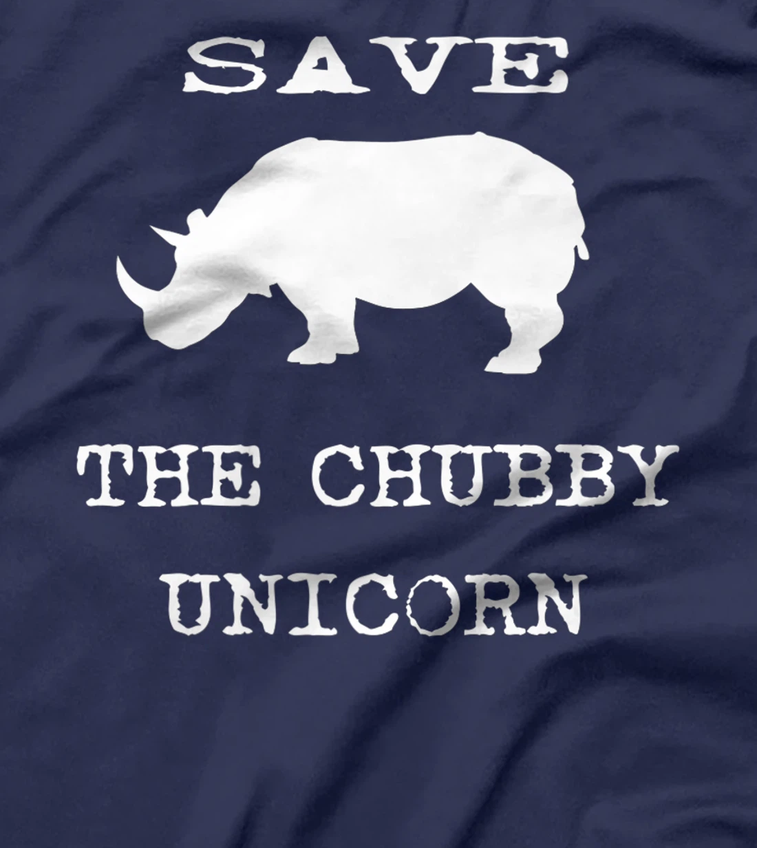 Save The Chubby Unicorn Novelty Graphic Sarcastic Premium T-Shirt