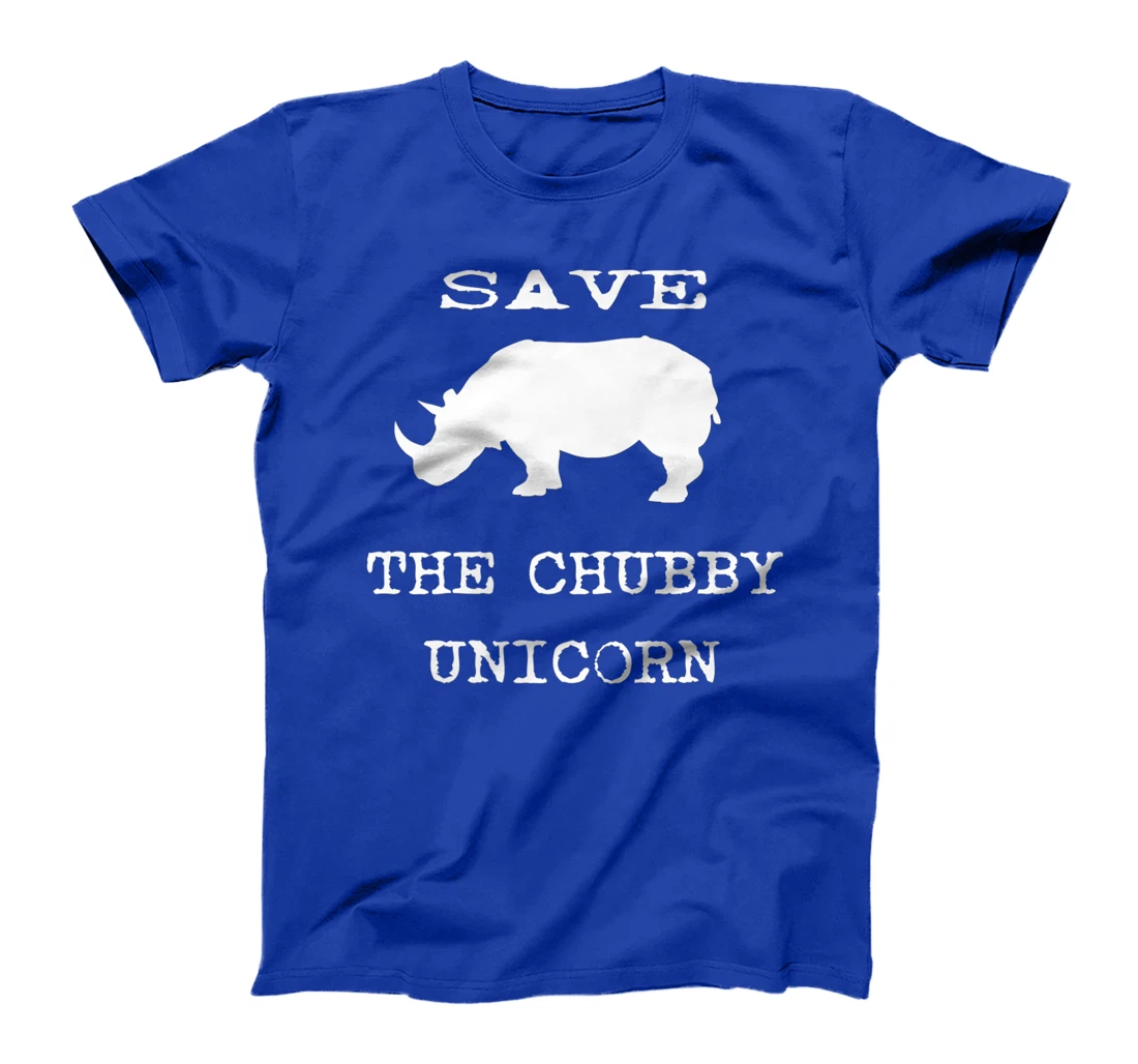Save The Chubby Unicorn Novelty Graphic Sarcastic Premium T-Shirt