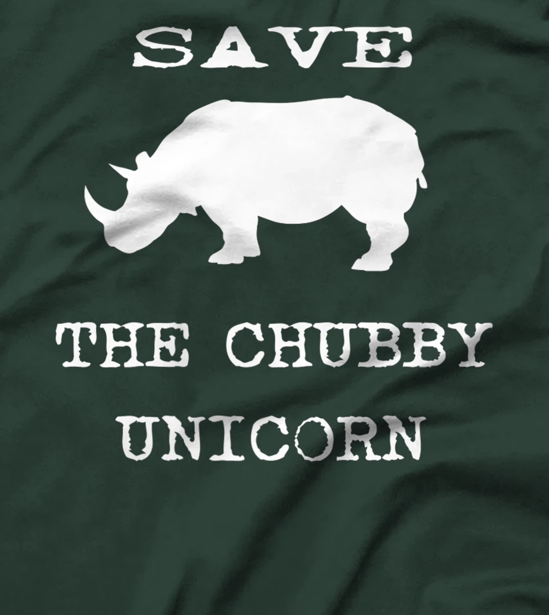 Save The Chubby Unicorn Novelty Graphic Sarcastic Premium T-Shirt