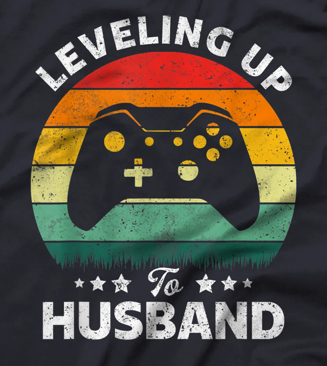 Leveling up to husband Gift Engagement for Video Game Lovers T-Shirt