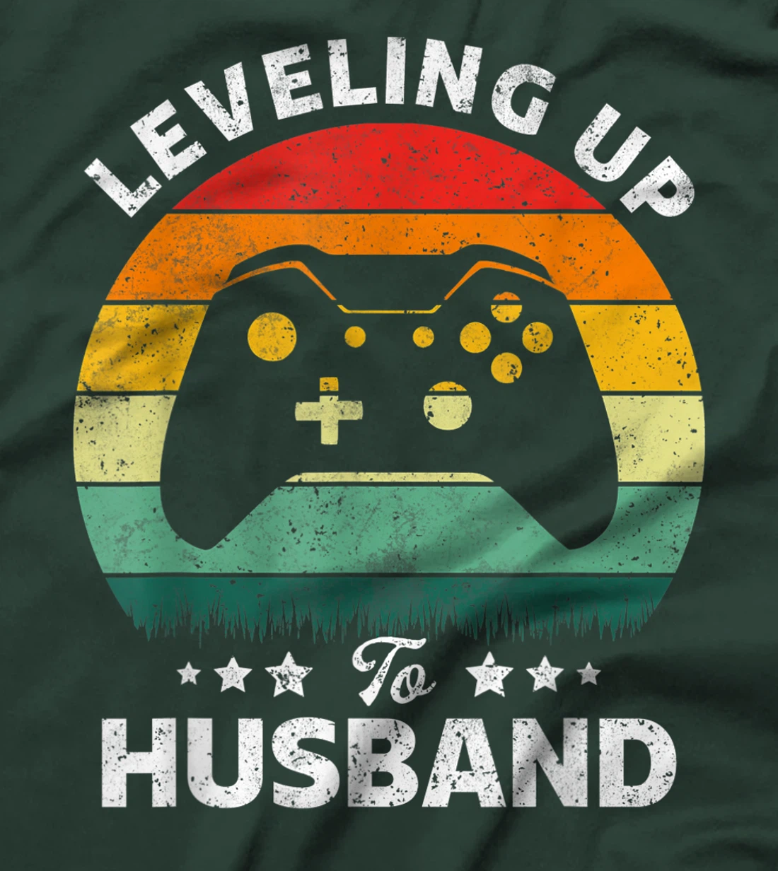 Leveling up to husband Gift Engagement for Video Game Lovers T-Shirt
