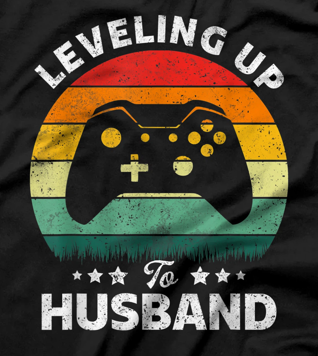 Leveling up to husband Gift Engagement for Video Game Lovers T-Shirt