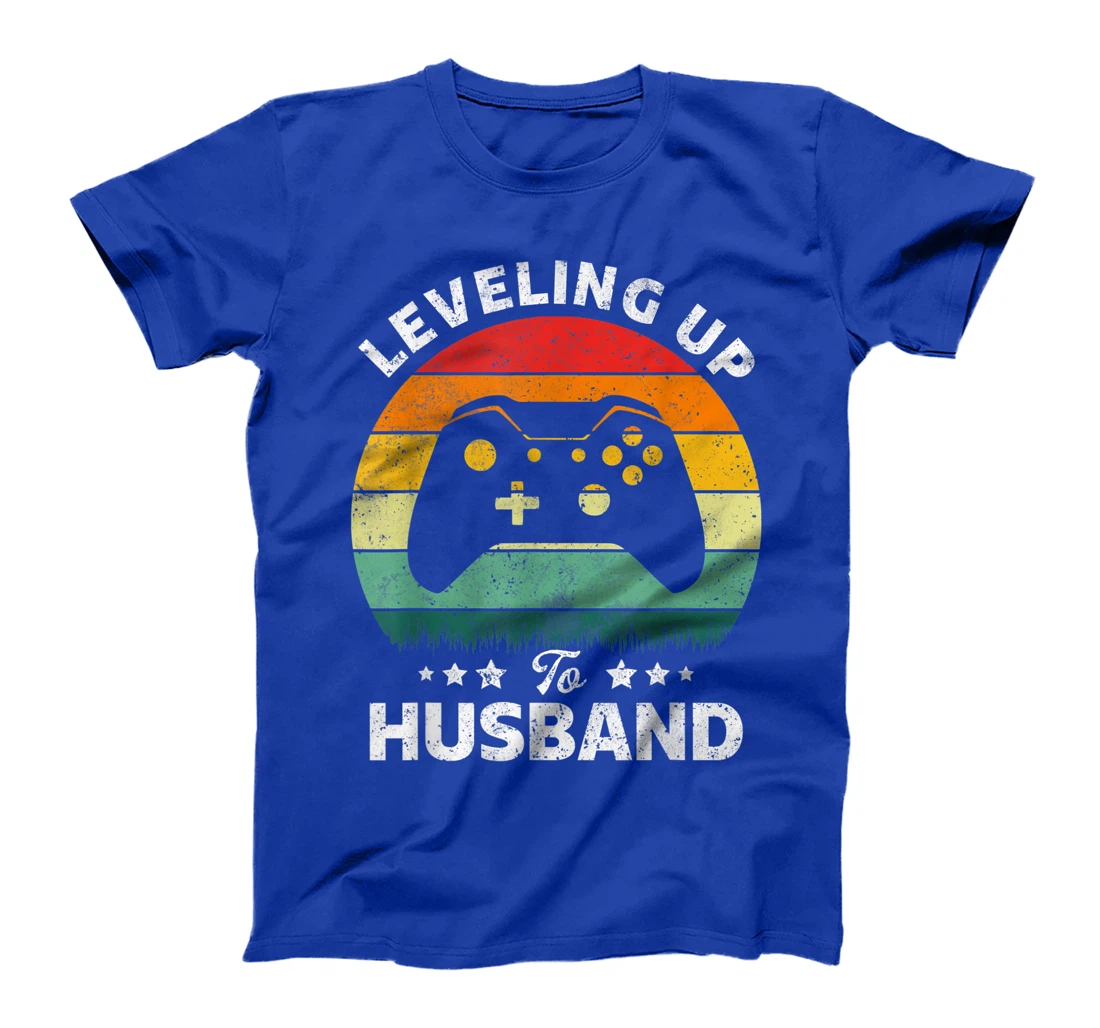 Leveling up to husband Gift Engagement for Video Game Lovers T-Shirt