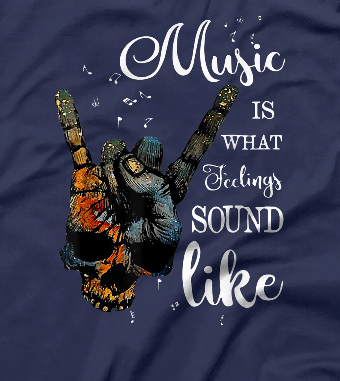 Music Is What Feelings Sound Like Peace T Shirt T-Shirt